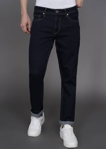 DUCATI Men Slim Mid Rise Dark Blue Jeans