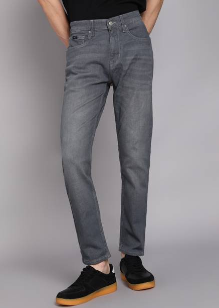 FLYING MACHINE Men Tapered Fit Mid Rise Black Jeans