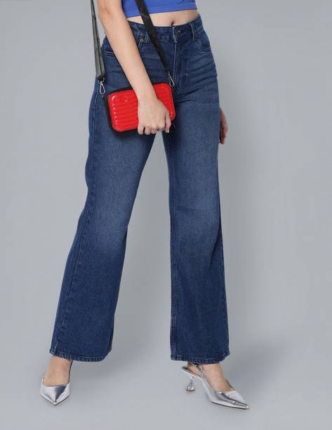 FLYING MACHINE Boot-Leg Women Blue Jeans