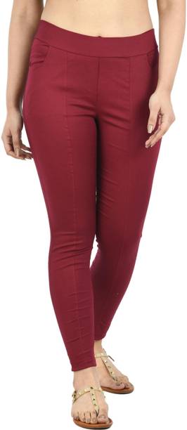 Priya Point Maroon Jegging
