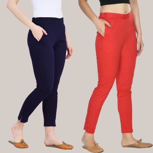 SastaSales Dark Blue, Red Jegging