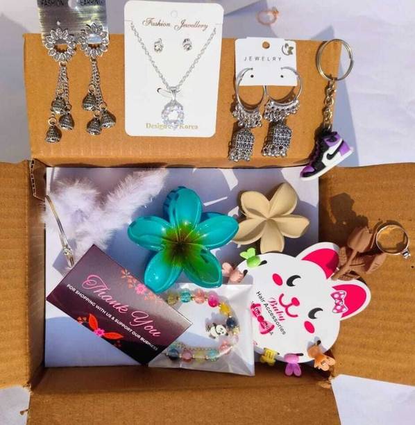 Giftgram Metal Multicolor Jewellery Set