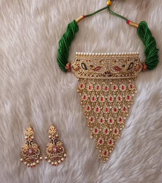 flying beads Brass Gold-plated Gold Jewellery Set