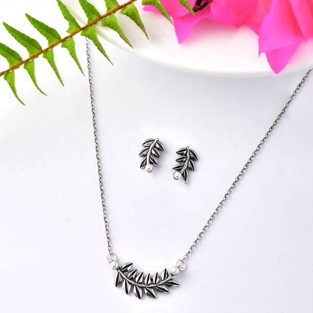 Brass Silver Silver Jewel Set
