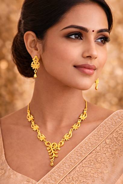 Alloy Silver Gold Jewel Set