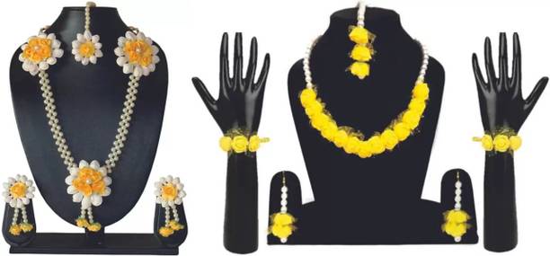 style revolver Fabric Yellow, Yellow Jewellery Set