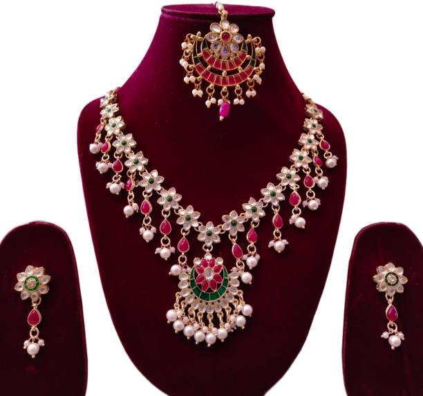 flying beads Brass Gold-plated Multicolor Jewellery Set