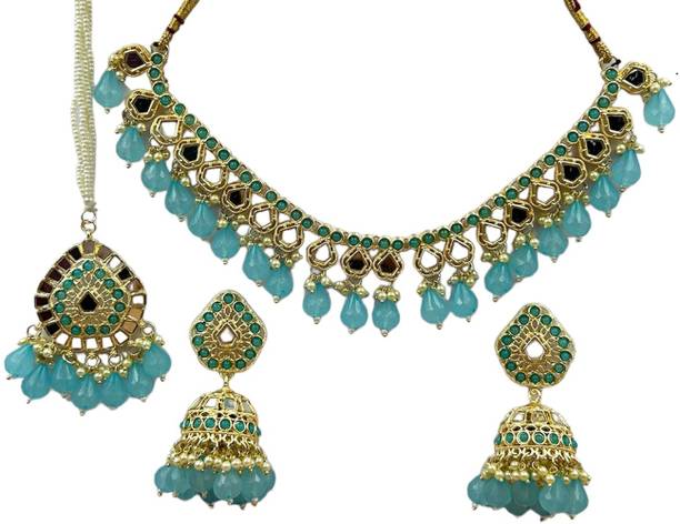 Antiquejewellry Crystal Blue Jewellery Set