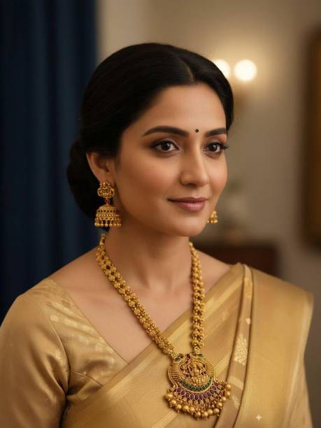 Brass Gold-plated Multicolor Jewel Set