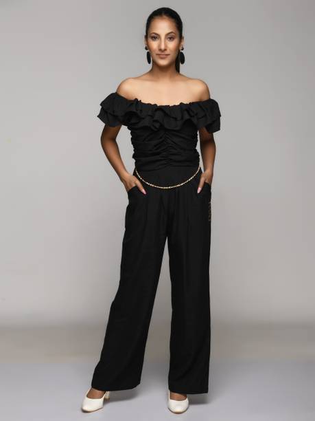 RANJ Solid Women Jumpsuit