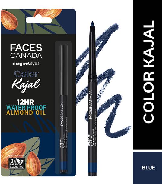 FACES CANADA Magneteyes Color Kajal | Water Proof 12HR Longstay With Almond Oil