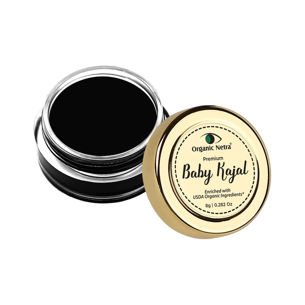 Organic Netra Baby Kajal Water Resistant,Smudge Proof For Normal Skin type
