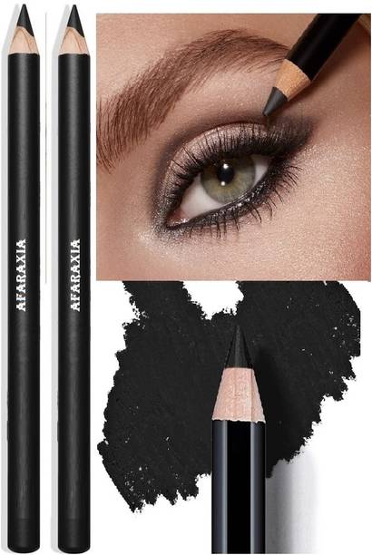AFARAXIA Longwear Pencil Kajal - Richly Pigmented & Sweat Proof
