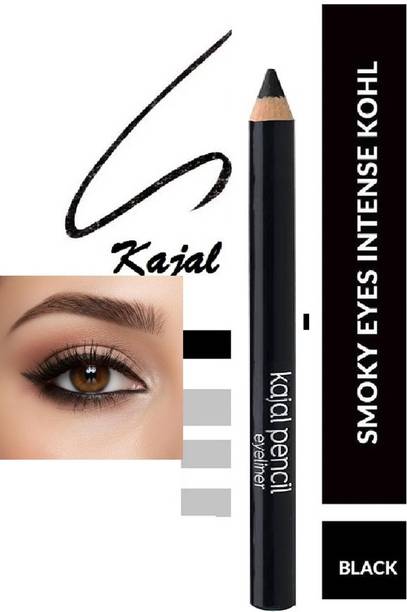 USBK Matte Finish Smudgeproof & Waterproof Black Kajal for Women