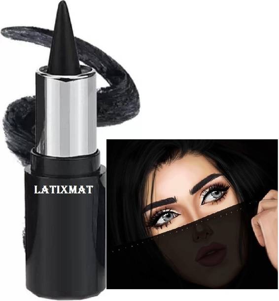 Latixmat long lasting Black Hub WaterProof Black Kajal