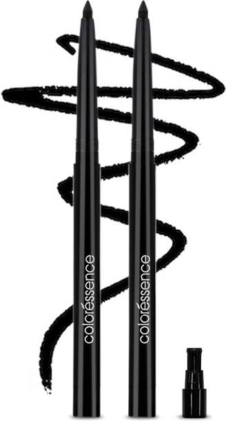 COLORESSENCE Kajal Combo of 2 | Waterproof Long Stay Kohl | Inbuilt Sharpener
