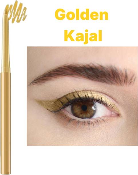 daira Golden Eye Kajal Pencil | Rich Pigment & Smooth Texture (Golden, 1.5 g)
