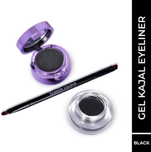 FASHION COLOUR 2 IN 1 WATERPROOF GEL KAJAL 24HRS LASTING DRAMA