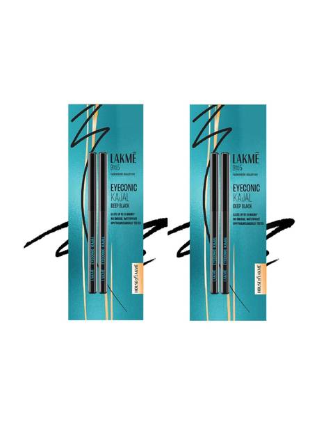 Lakmé 9 to 5 Eyeconic Kajal Twin Pack, lasts upto 24hrs PO2