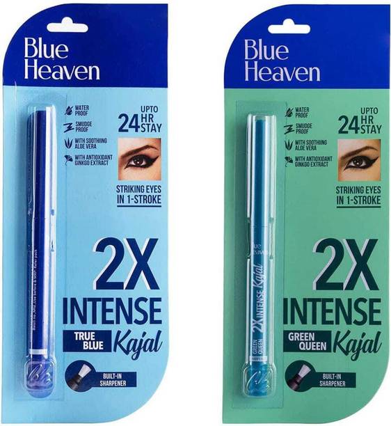 ब्लू हेवन 2X Intense Kajal Combo Green Queen And True Blue