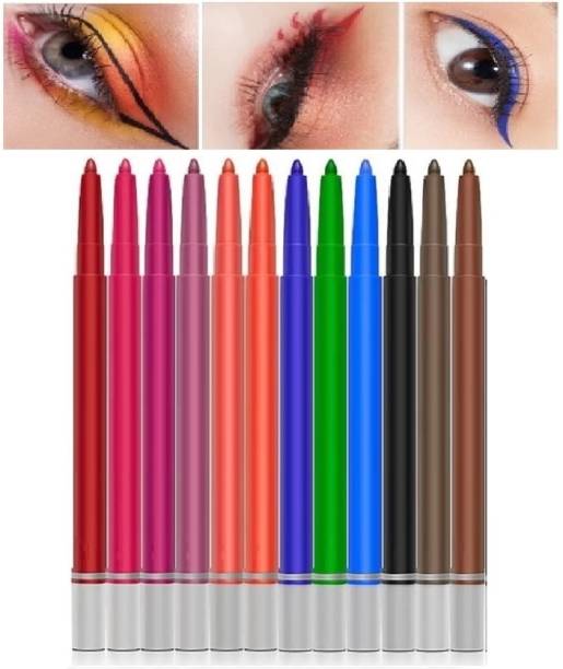 LILLYAMOR 12 Color Eyeliner Pen - Fast-drying Waterproof 24 g