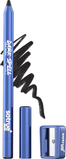Sotrue Dark Spell Kohl Kajal Pencil with Sharpener, Long-Lasting & Smudge-proof