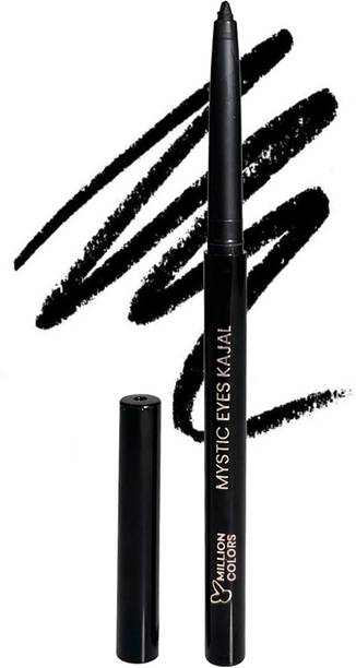 Million Colors Mystic Kajal | Infused with Chamomile, Castor and Aloevera Oil | Stays Upto 24Hr