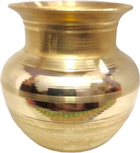 Divine Bazaar Pooja Brass Kalash, Pital ke kalash, Puja lota Brass Kalash