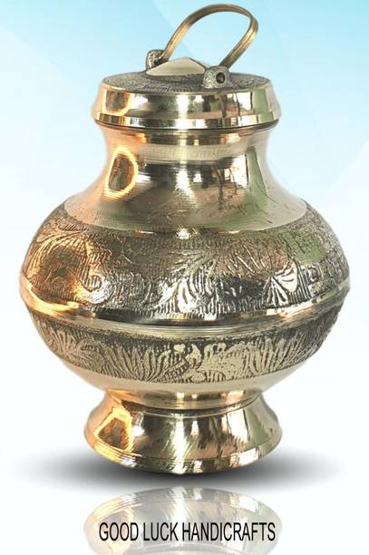 GOOD LUCK HANDICRAFTS good luck handicrafts Brass Pooja Lota DEEWALI Festival Mandal Puja Brass Kalash