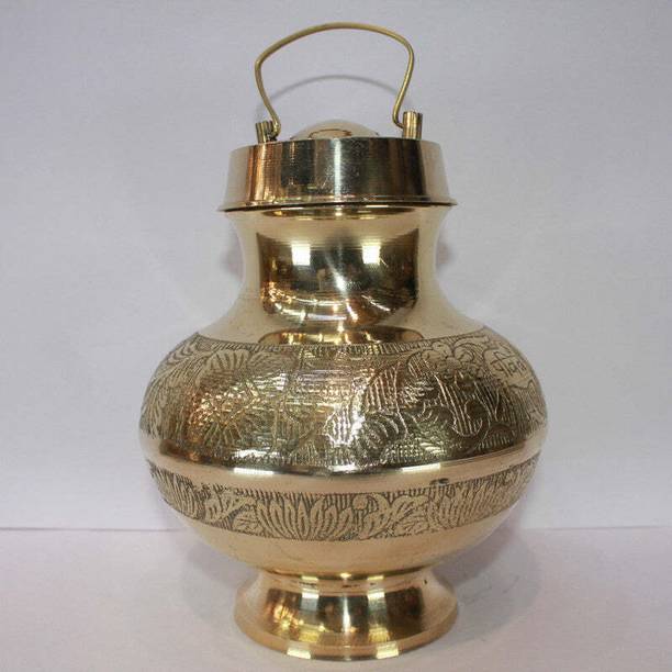 Mahita Collections Gangajali Lota Kalash 538g Brass Kalash