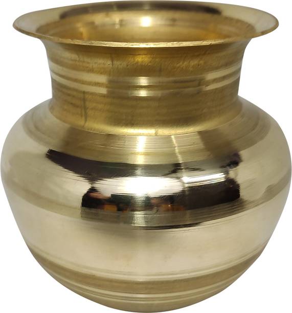 Divine Bazaar Pooja Brass Kalash, Pital ke kalash, Puja lota Brass Kalash Brass Kalash