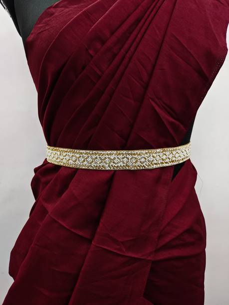 purala Women Casual Maroon Fabric Belt