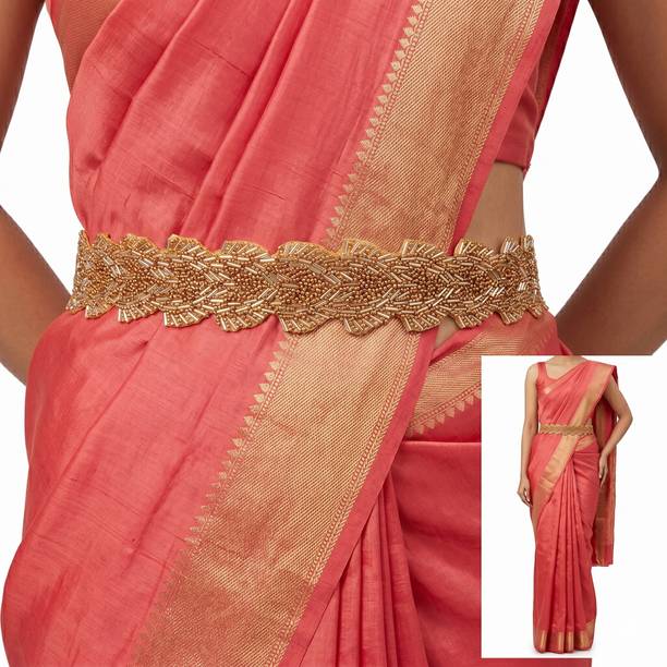 purala Women Evening, Party, Casual Gold Fabric Belt
