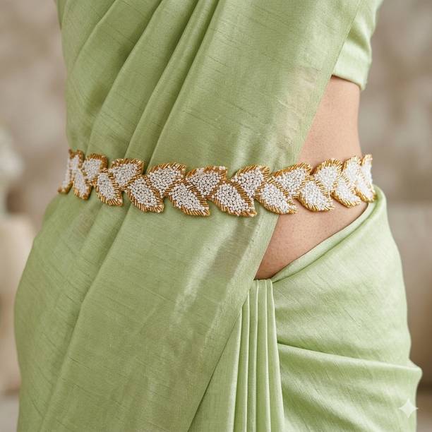 purala Women Evening, Party, Casual Gold Fabric Belt