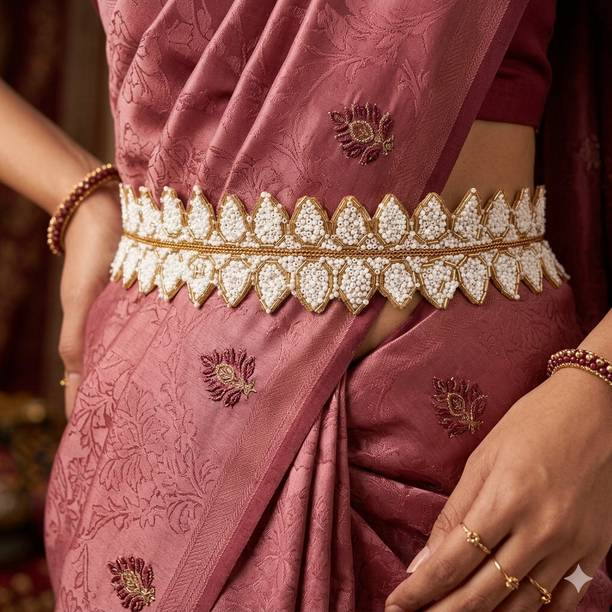 purala Women Evening, Party, Casual Gold Fabric Belt