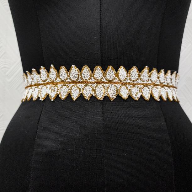 purala Women Evening, Party, Casual Gold Fabric Belt