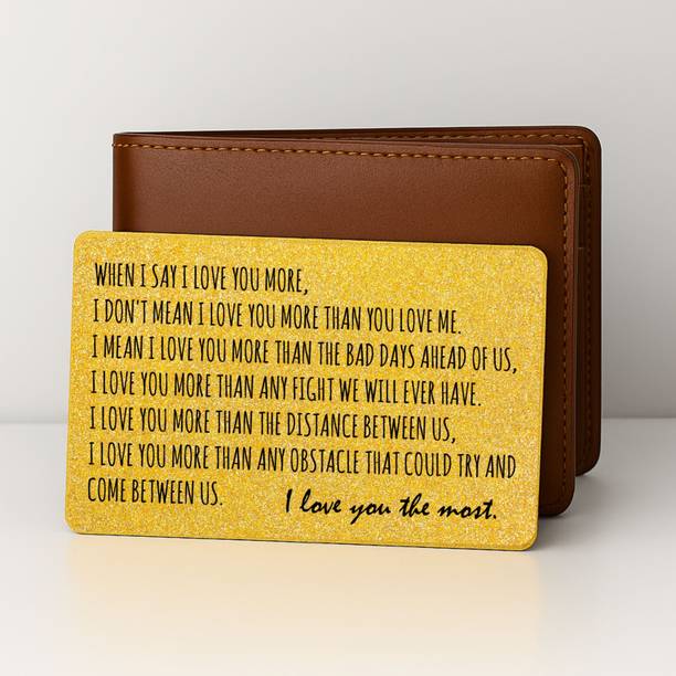 Exciting Gifts Romantic Love Card I Love You More Gift for Couples Greeting Card Keepsake