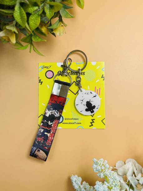 Since 7 Store Itachi Uchiha Moon Keychain for Naruto Anime Fans/for Gifting Key Chain