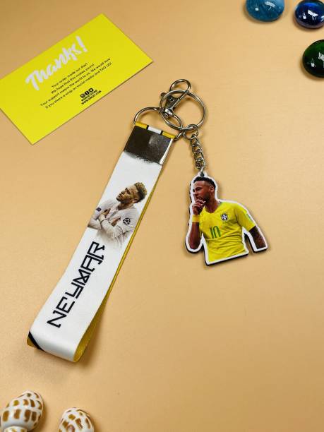 Since 7 Store Neymar Jr 2 In 1 Combo Premium Double Sided Printed Keychain Key Chain