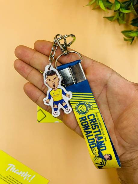 Since 7 Store Cristiano Ronaldo Al Nassr Double Sided Keychain For Gifting Ronaldo Fans Key Chain