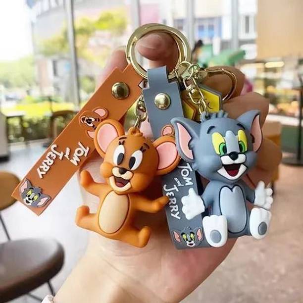 decorxyz Tom and Jerry 3D Keychain for girls pack of 2 set Key chain Couple Keychains Key Chain