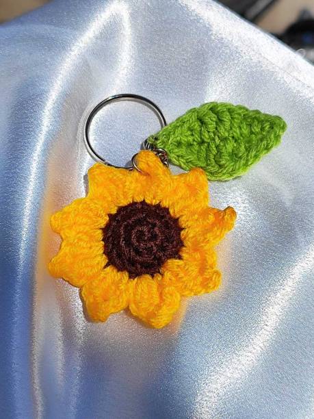 PALMINGO Crochet Sunflower Keychain Key Chain