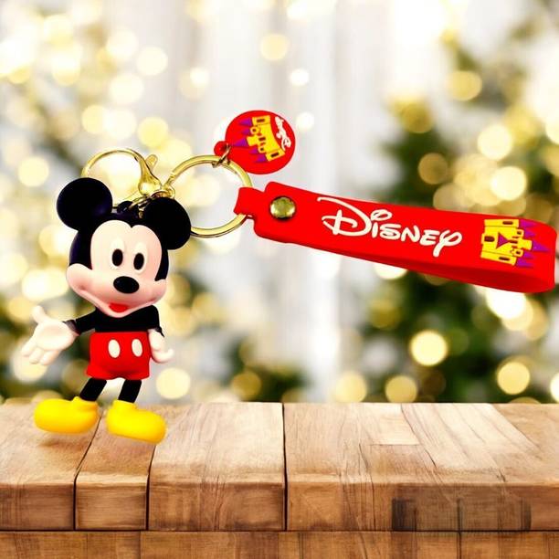 SSAppliances Iconic Mickey Mouse with Red Disney Castle Keychain Key Chain