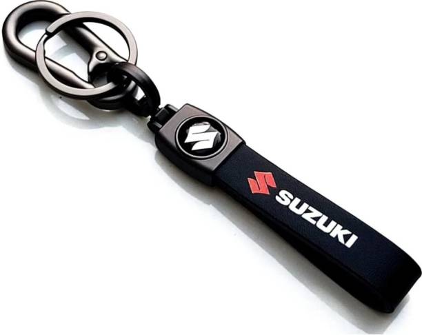 JAINSON MARTIN Car Logo Leather Strip (Suzuki) Key Chain
