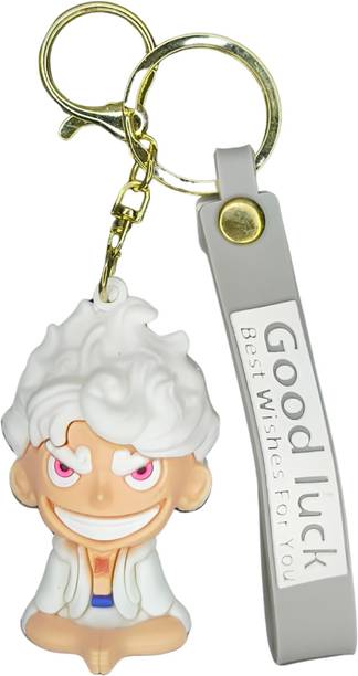 Gerimic One Piece Luffy Gear 5 Keychain – Iconic Anime Collectible | Size 7cm Key Chain