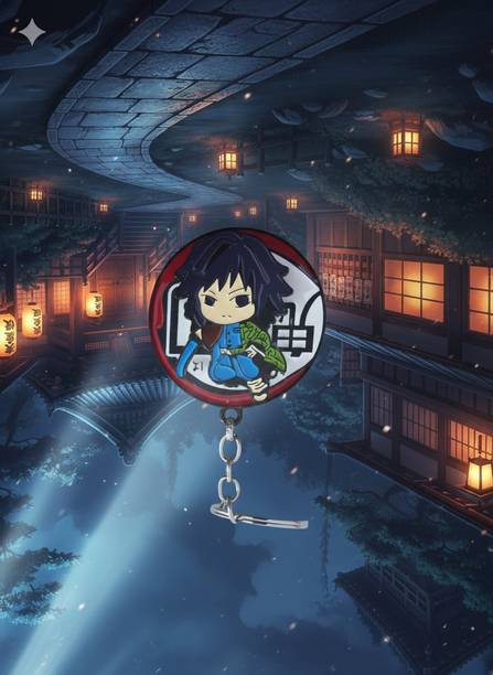 kartkaro Giyu Tomioka Water Hashira Demon slayer Key Chain