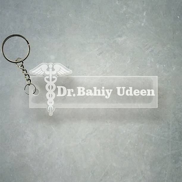 SY Gifts Doctor Logo Desigh With Bahiy Udeen Name Key Chain