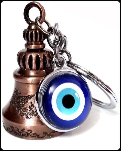 Meeko.com Guardian Bell with evil eye for men women and boys-KC Key Chain