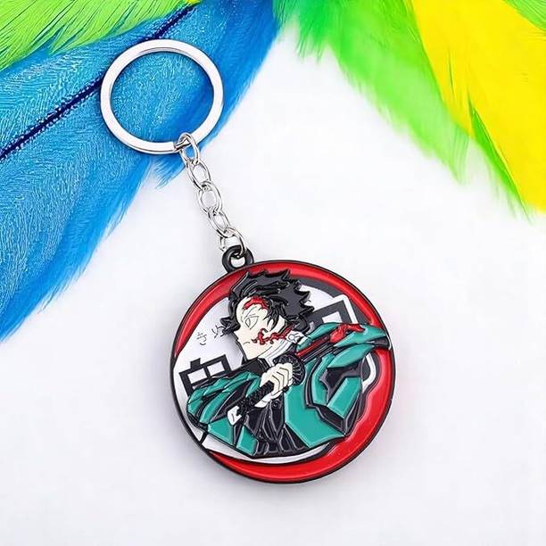 कर्तकारो Tanjiro Rotating Metal DEMON SLAYER की चेन