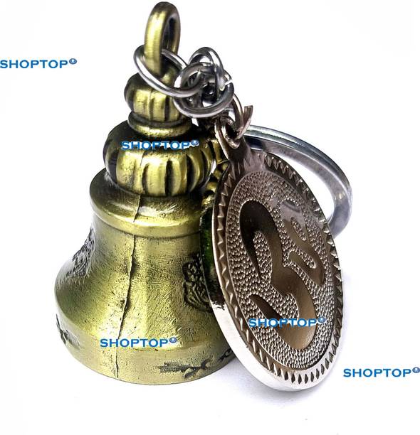 Makqueen Lucky Guardian bell with Om Metal key chainfor men and women Key Chain
